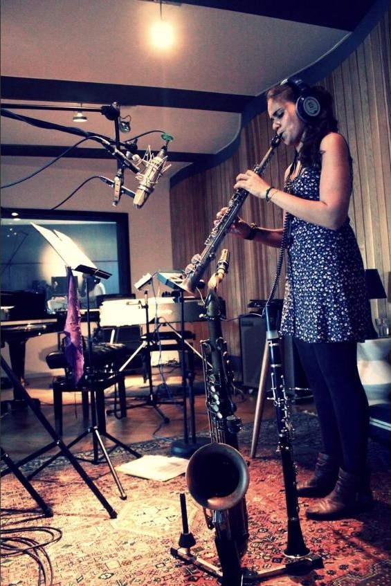 Lety ElNaggar recording soprano saxophone, Berlin Sessions