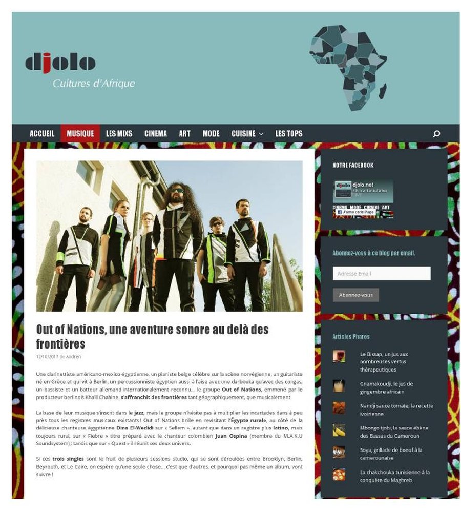 Djolo clipping on Out Of Nations, October 2017
